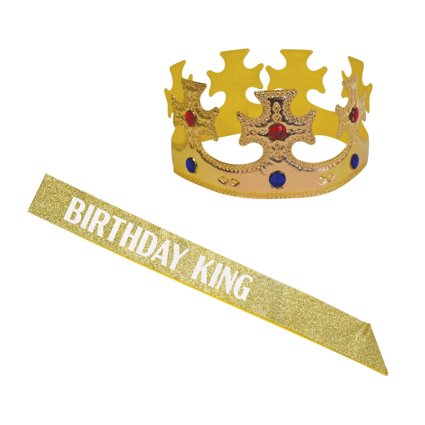 Birthday King's Crown & Gltrd Sash (12) image