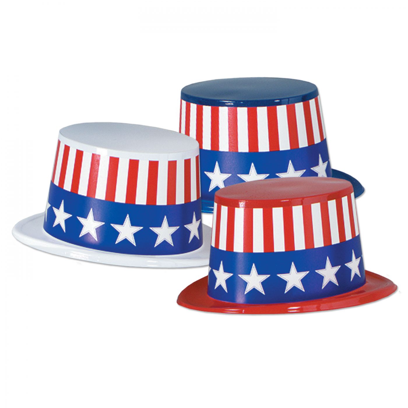 Plastic Toppers w/Patriotic Band (25) image