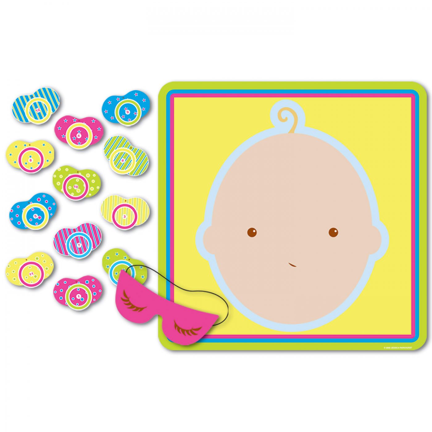  Pin The Pacifier  Baby Shower Game (24) image