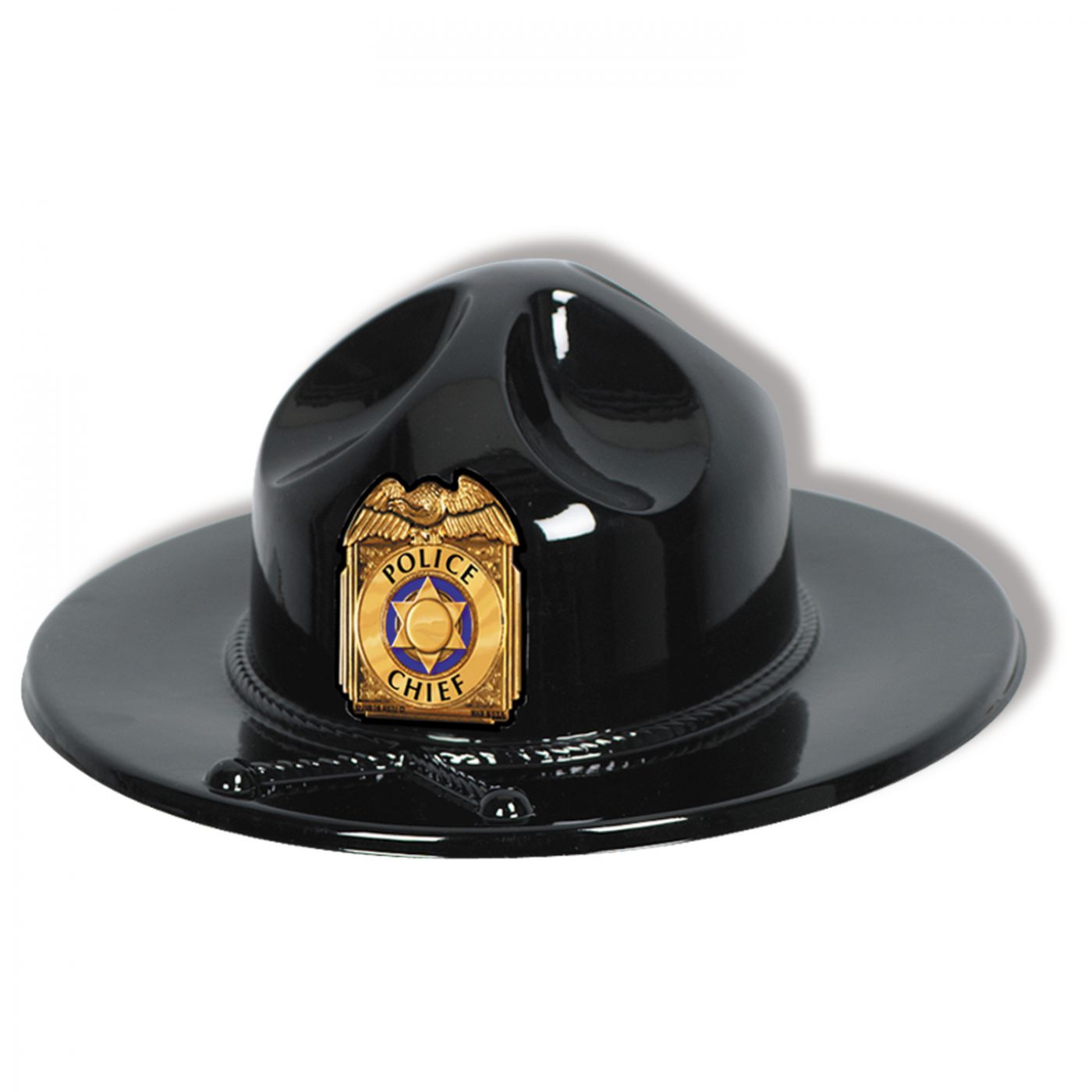Image of Black Plastic Trooper Hat (24)