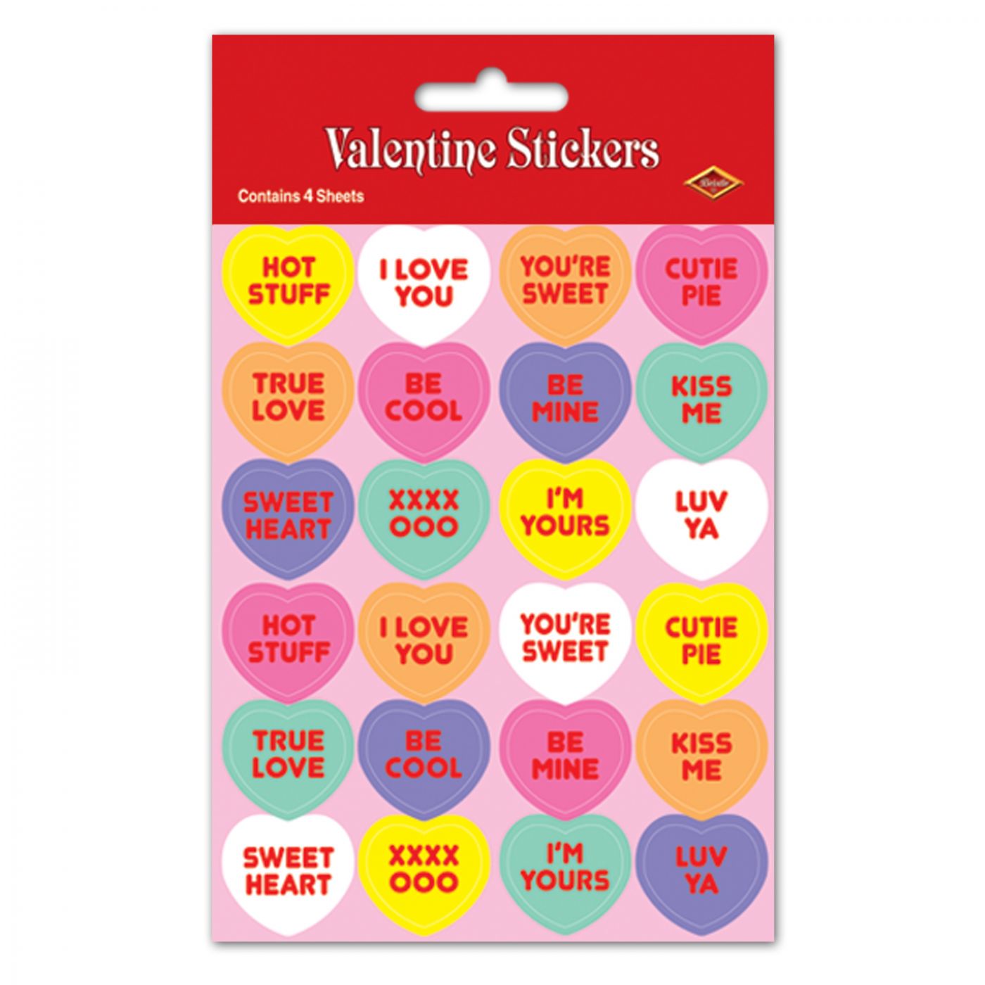 Candy Heart Stickers (12) image