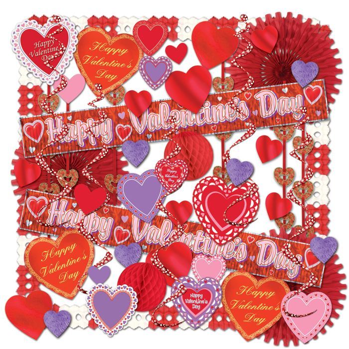 Valentine Decorating Kit - 52 Pcs (1) image