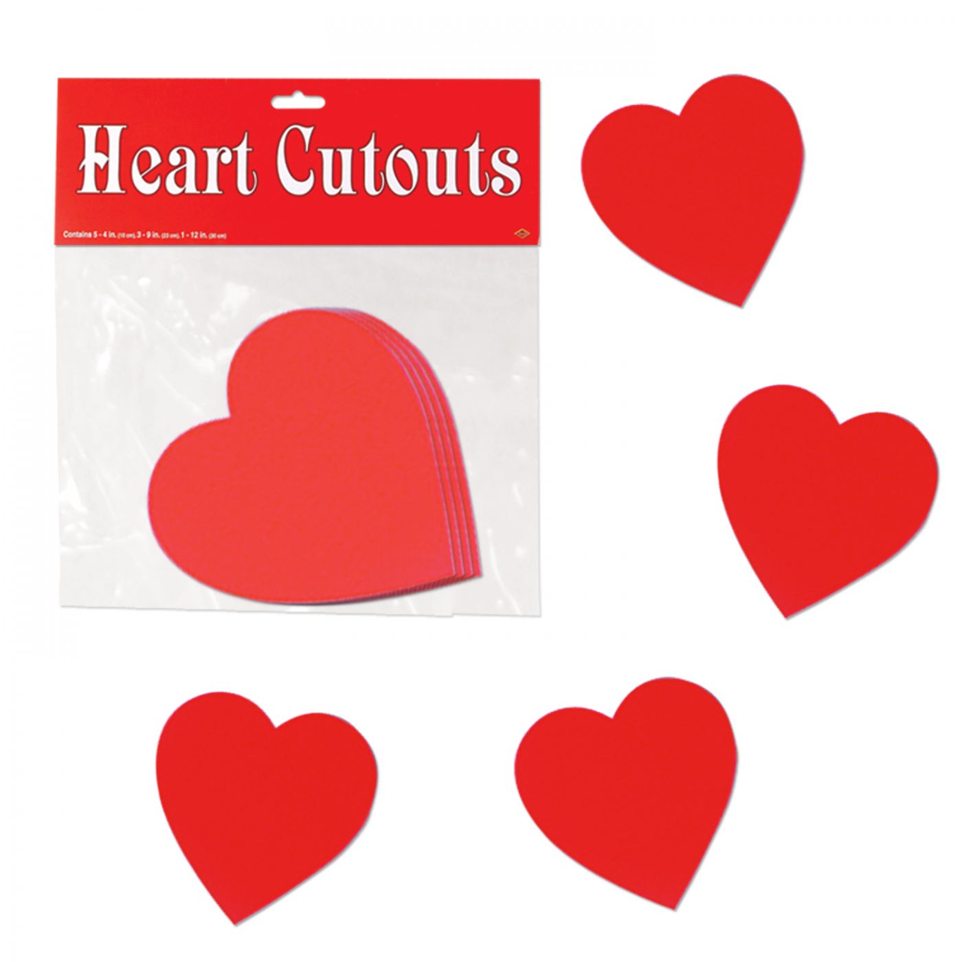 Pkgd Printed Heart Cutouts (24) image