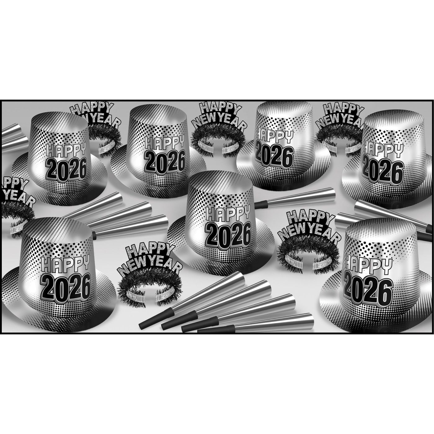 New Year "2026" Silver Asst for 50 (1) image
