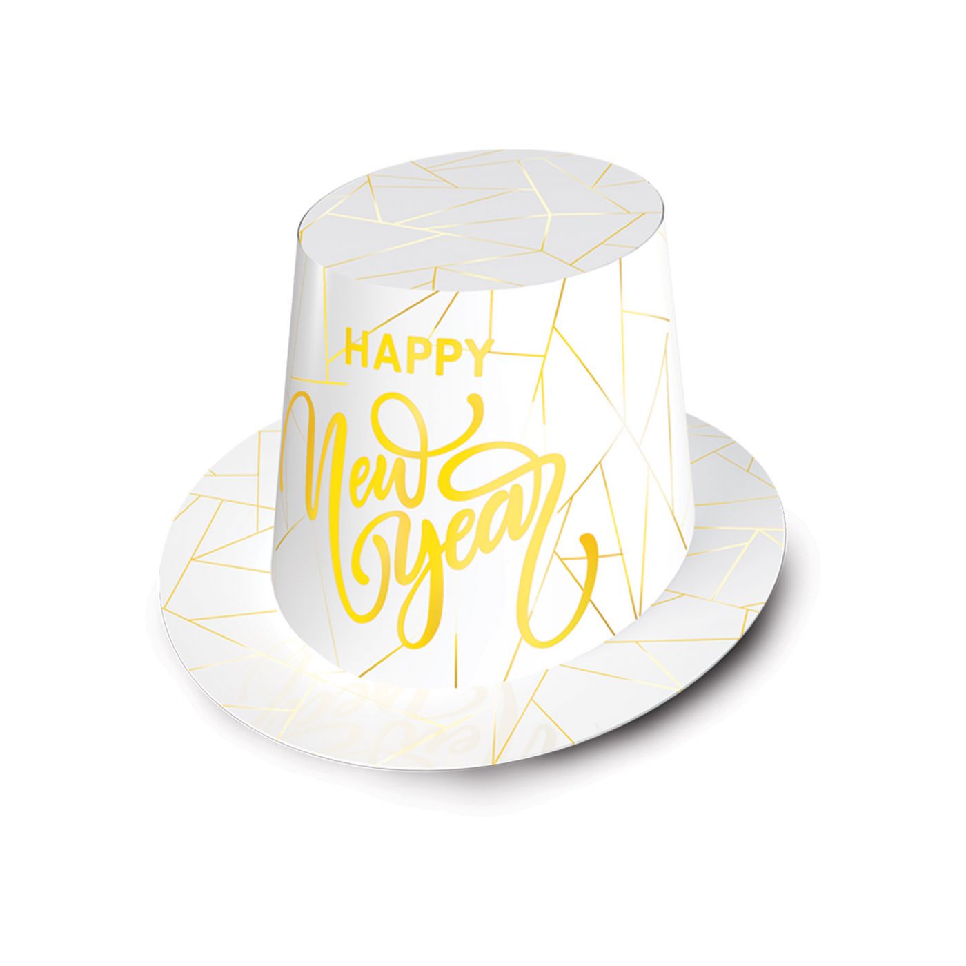White New Year Gold Hi Hat (25) image
