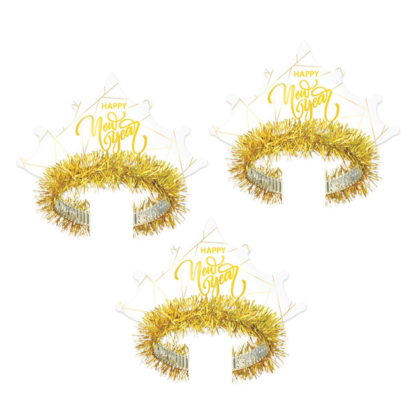 White New Year Gold Tiara (50) image