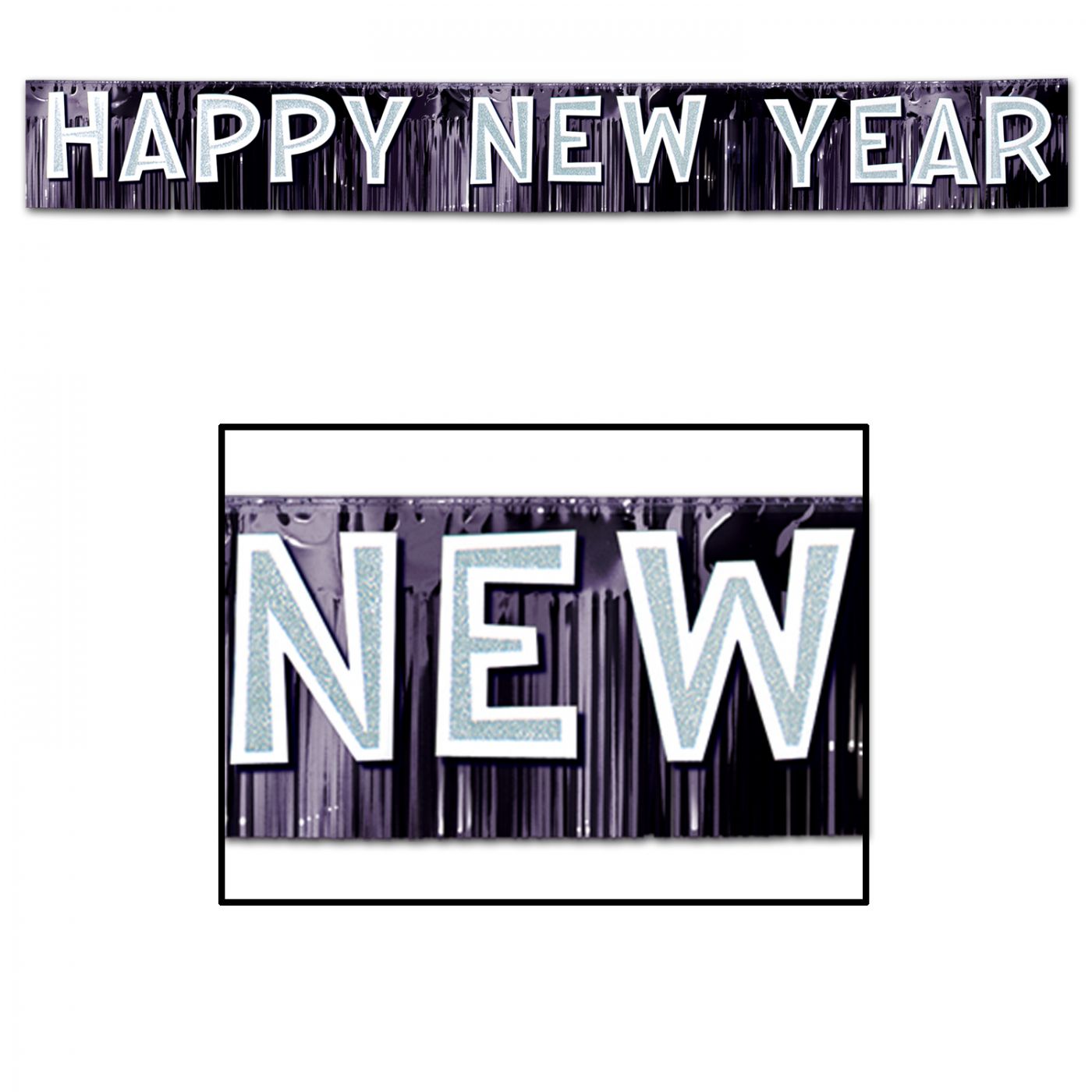 Metallic Happy New Year Banner (6) image
