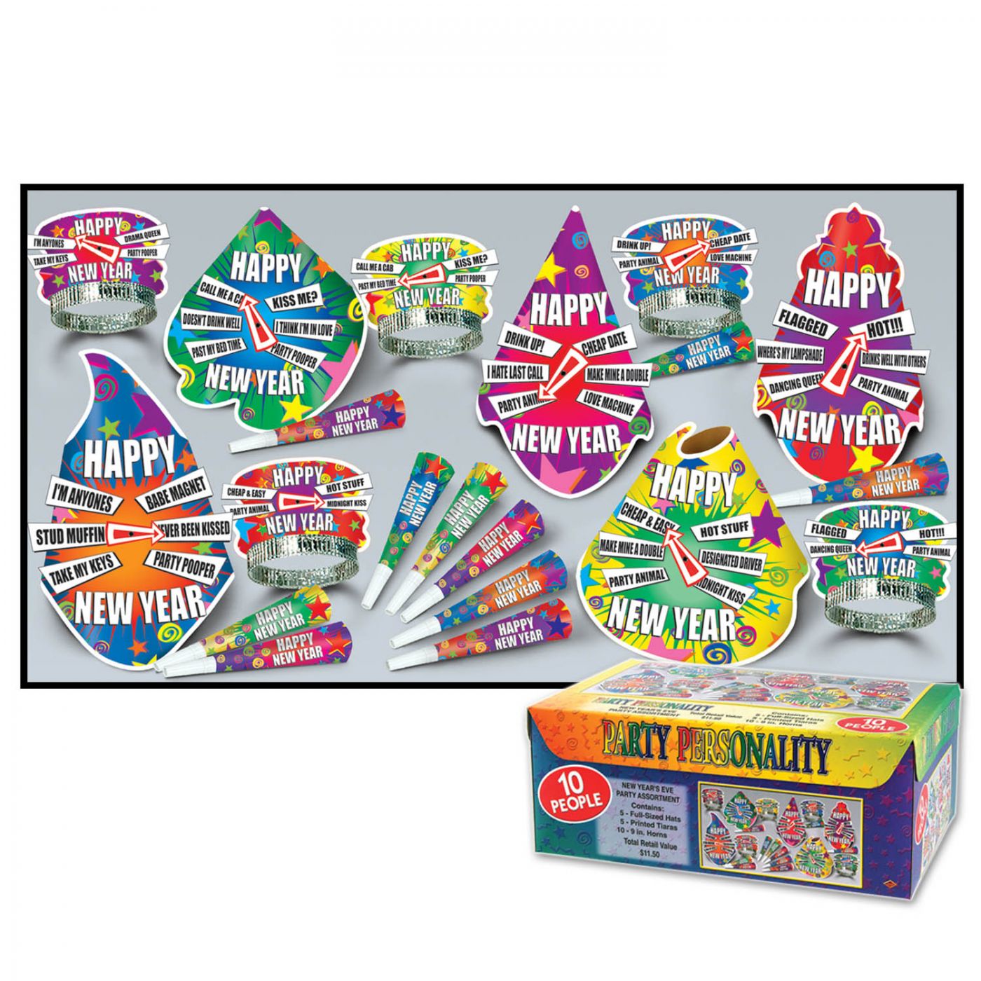 Party Personality Assortment for 10 (1) image