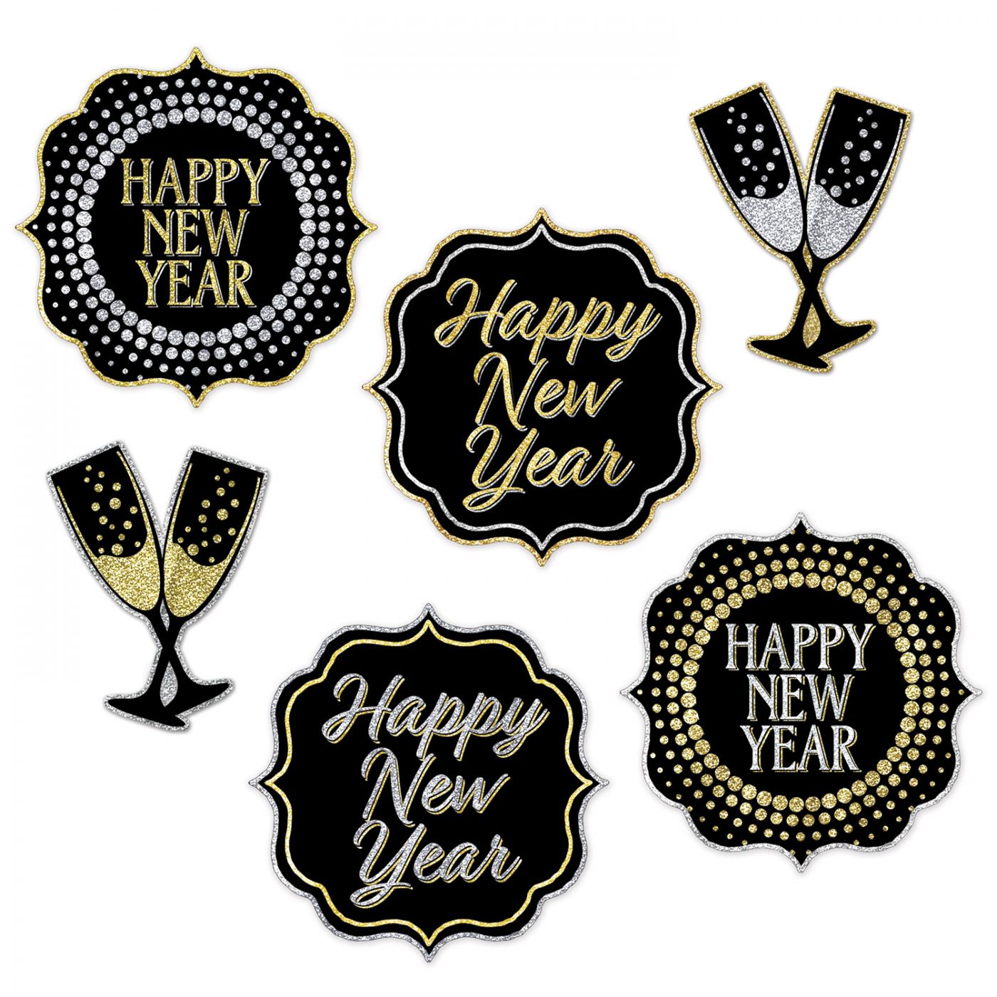 New Year Cutouts (12) image