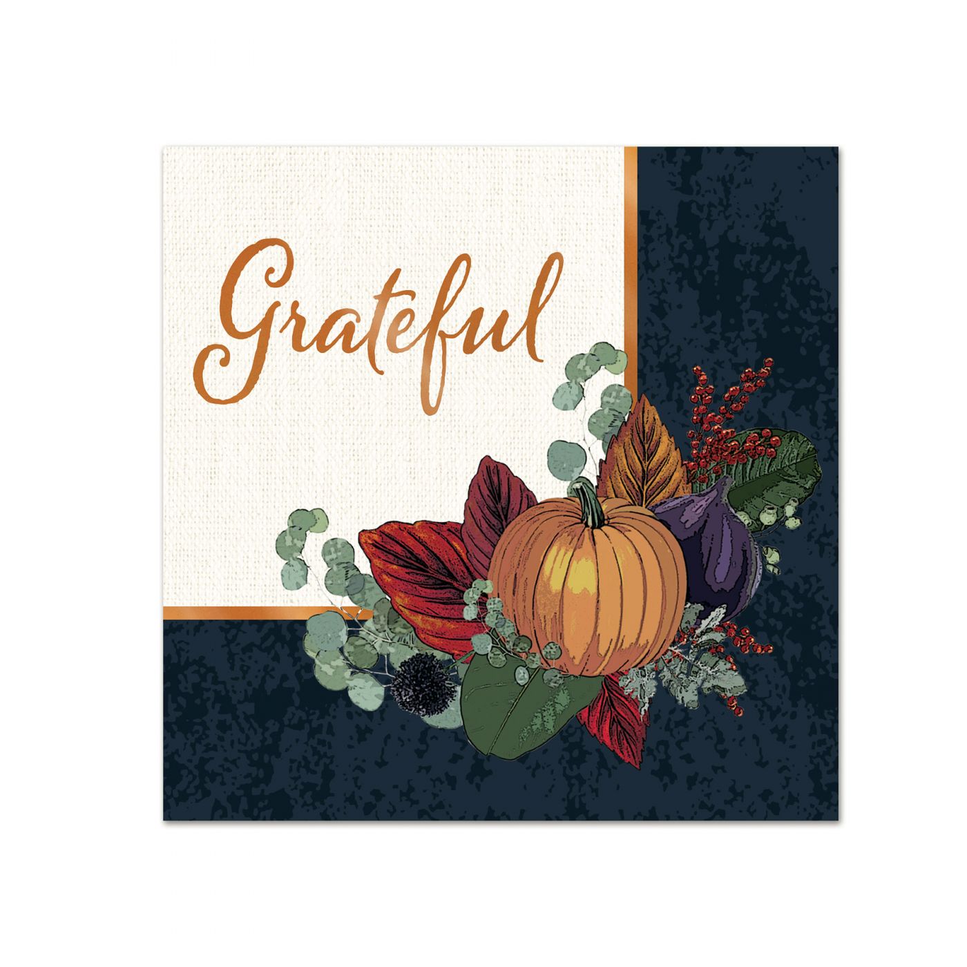 Fall Thanksgiving Beverage Napkins (12) image