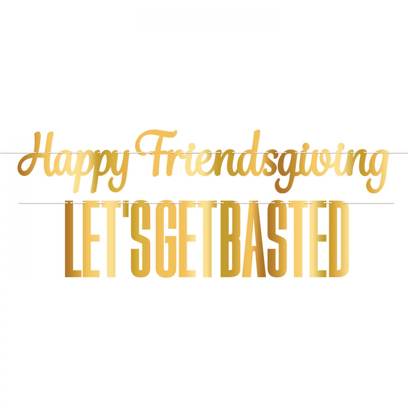 Foil Friendsgiving Streamer Set (12) image