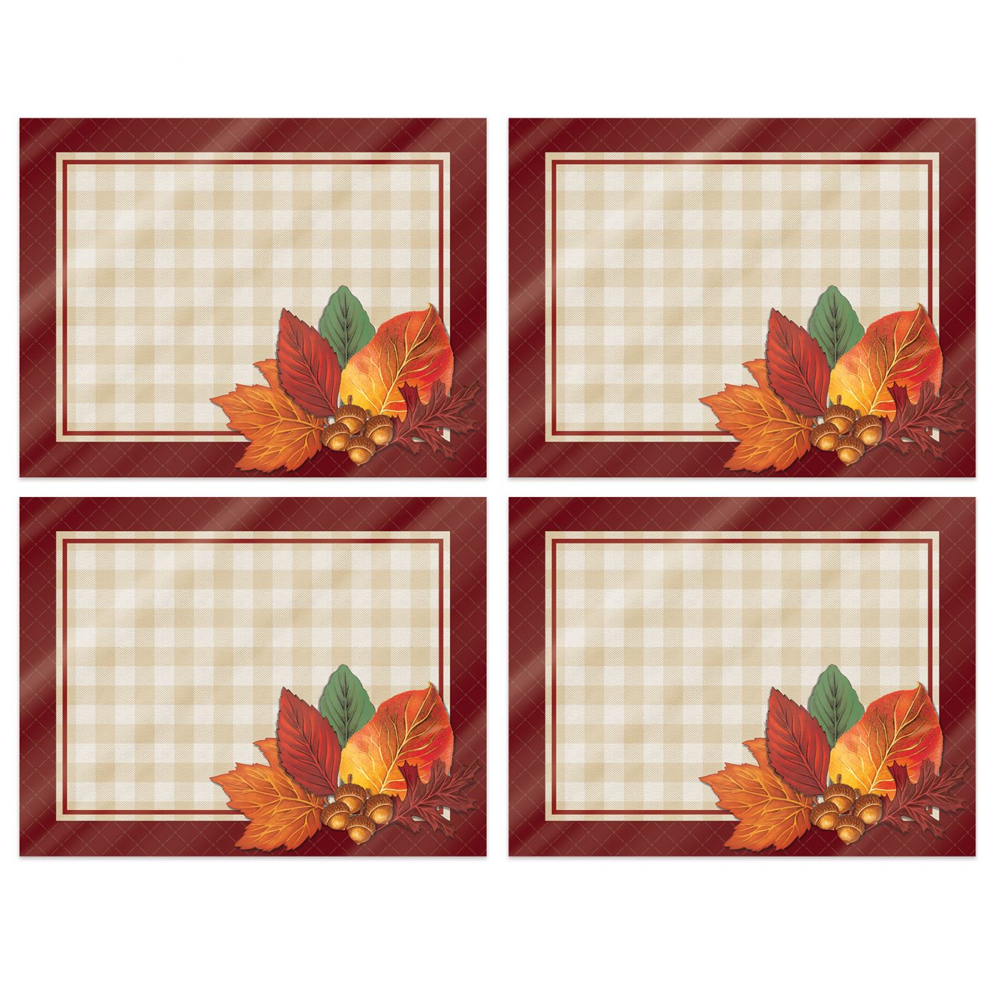 Plastic Fall Placemats (12) image