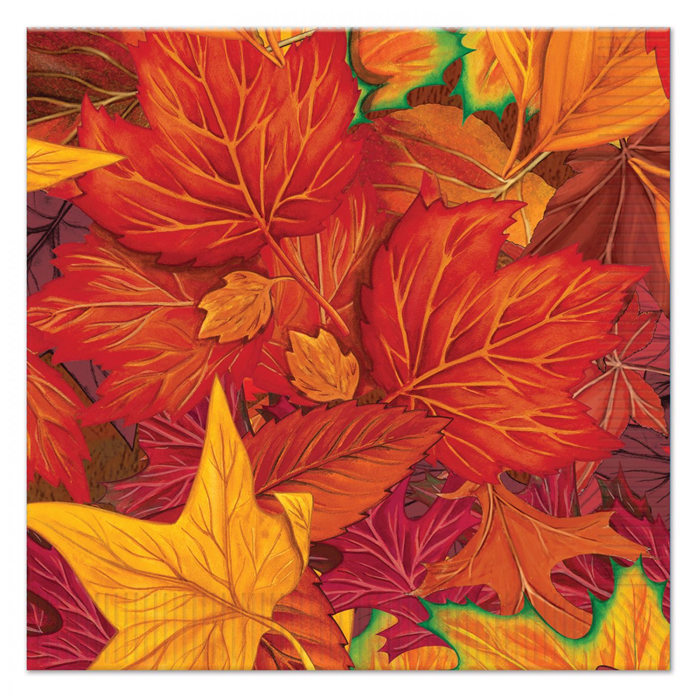 Fall Leaf Luncheon Napkins (12) image