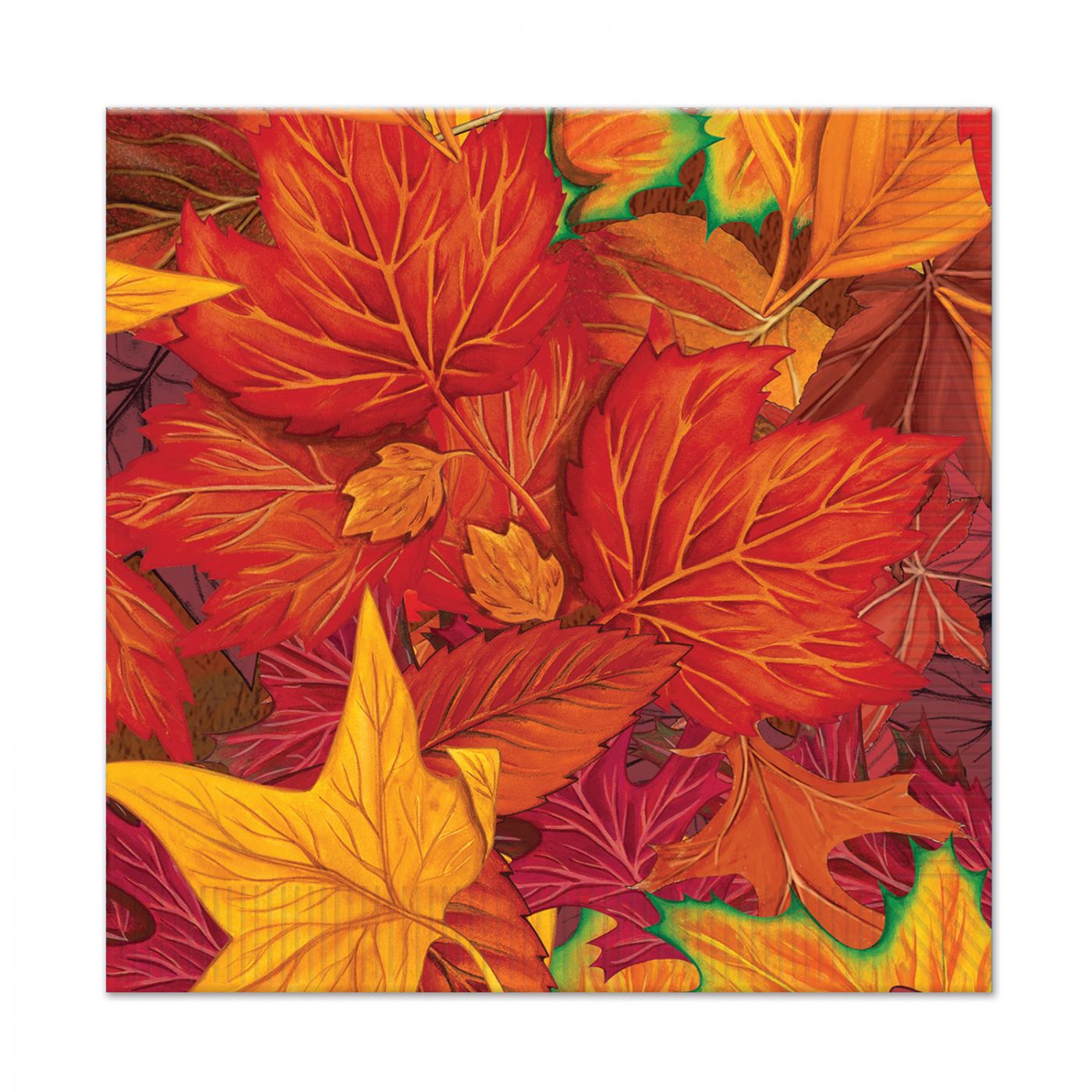 Fall Leaf Beverage Napkins (12) image