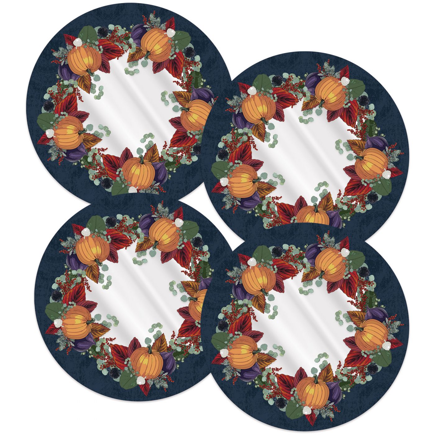 Plastic Fall Thanksgiving Placemats (12) image