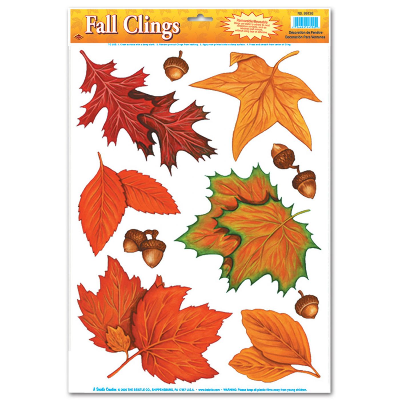 Fall Leaf Clings (12) image