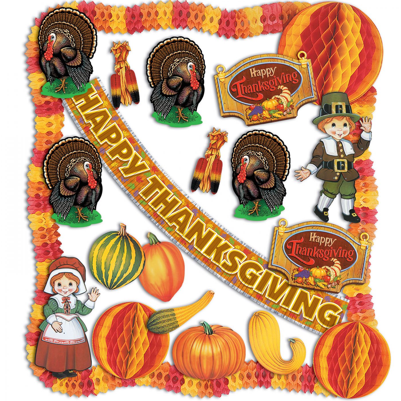 Thanksgiving Decorating Kit - 23 Pcs (1) image