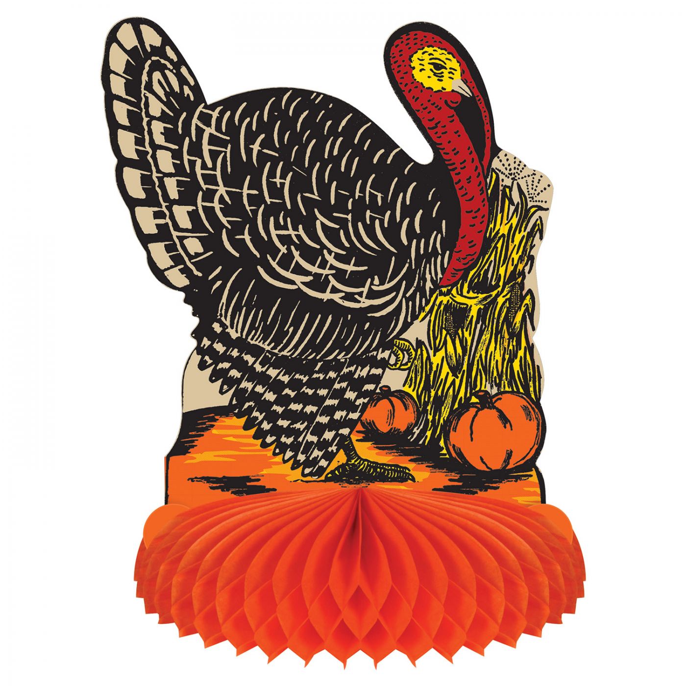 Vintage Fall Harvest Turkey Centerpiece (12) image