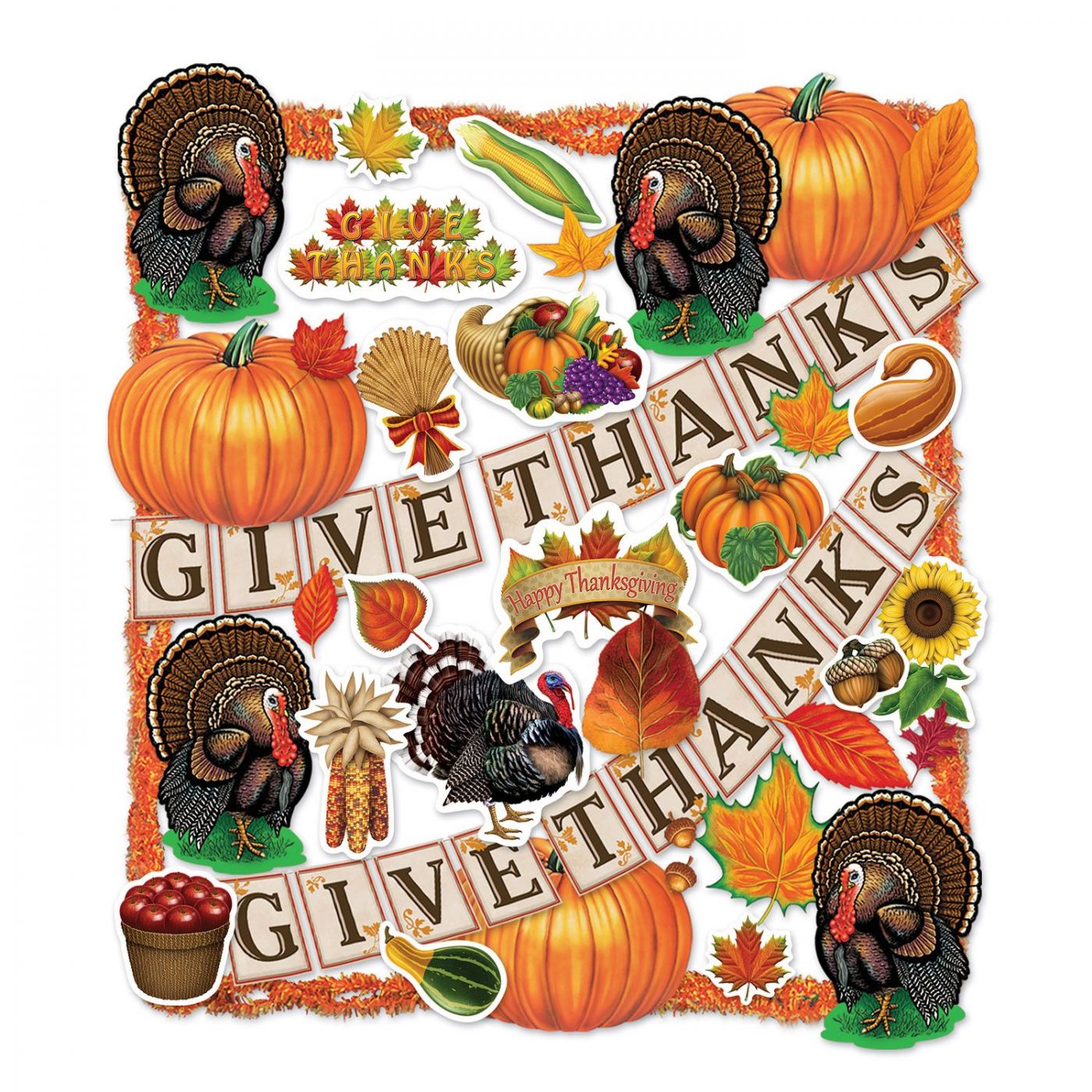 Thanksgiving Trimorama - 38 Pcs (1) image