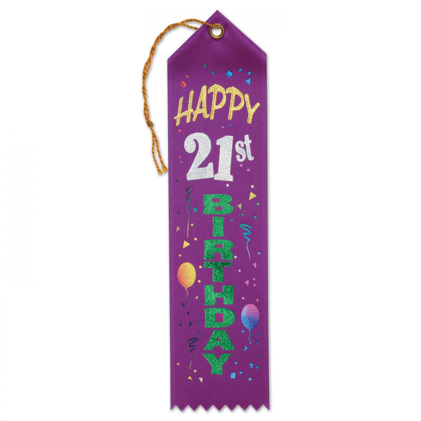 Happy 21st Birthday Award Ribbon (6) image
