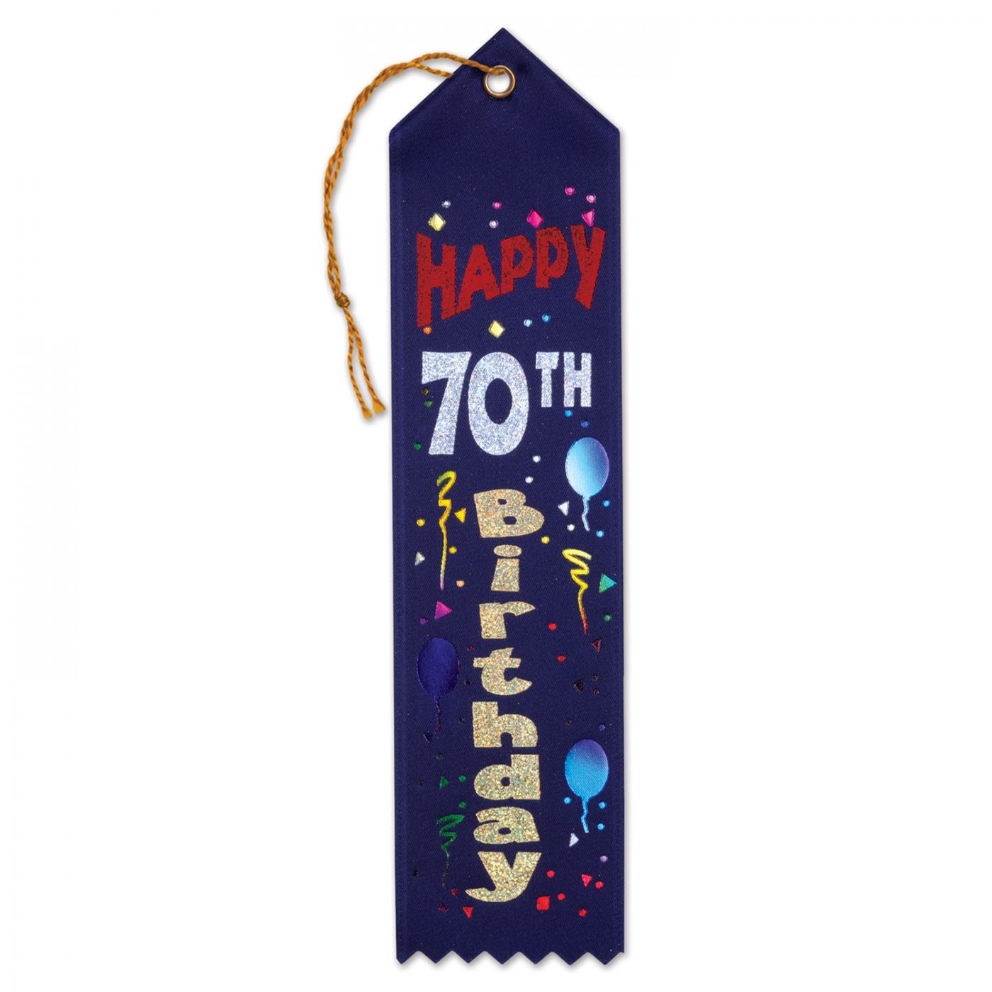 Happy 70th Birthday Award Ribbon (6) image