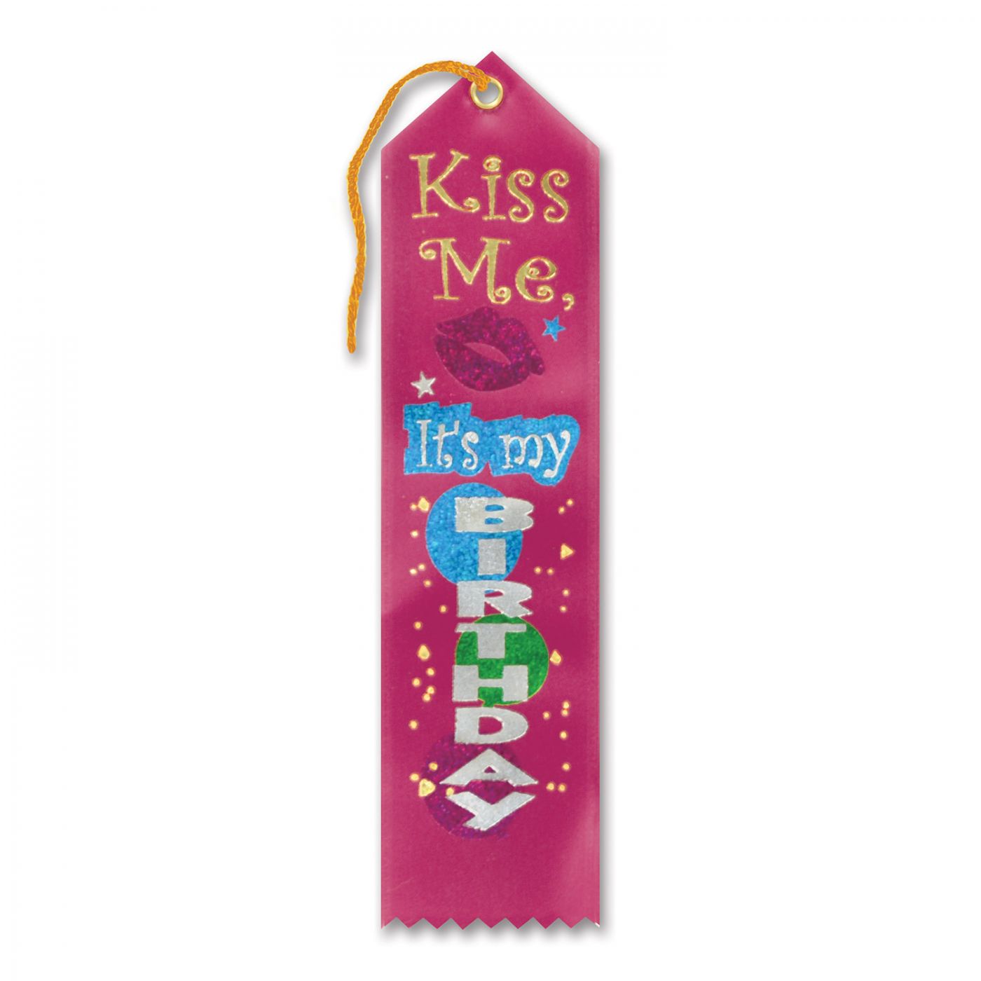 Kiss Me, It's My Birthday Award Ribbon (6) image