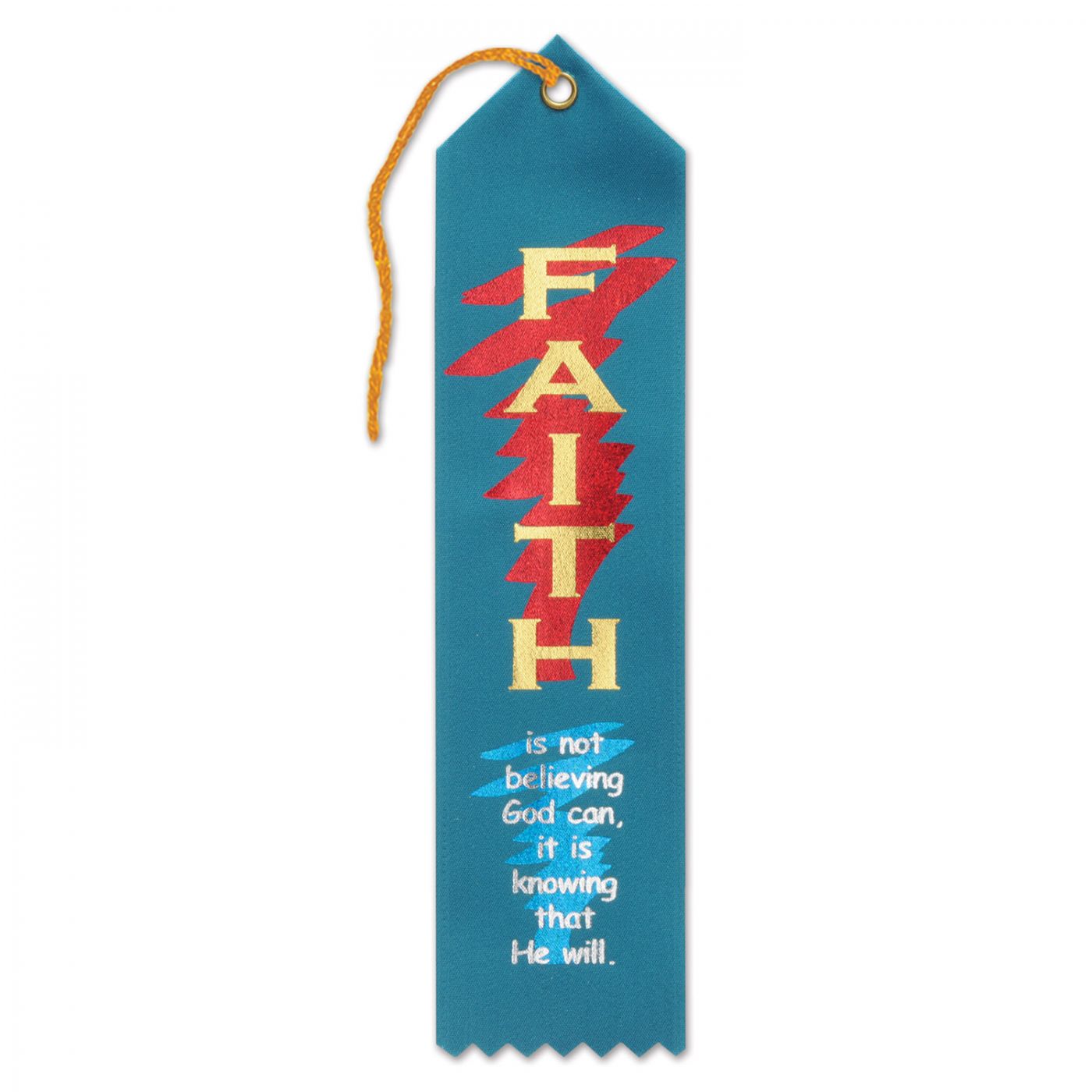Faith Is Knowing That He Will Ribbon (6) image