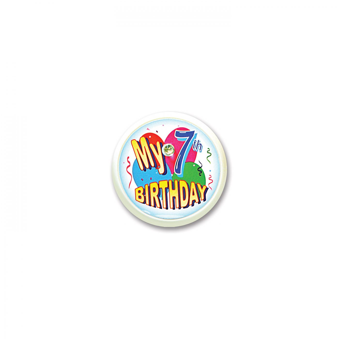 My 7th Birthday Blinking Button (6) image
