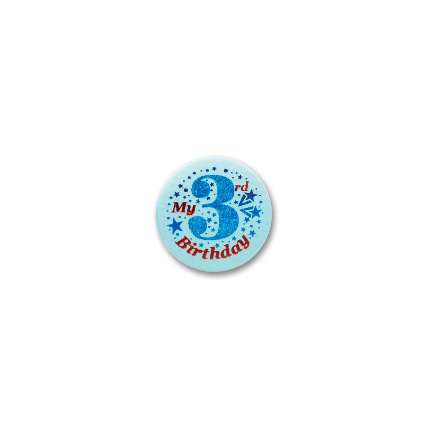 My 3rd Birthday Satin Button (6) image