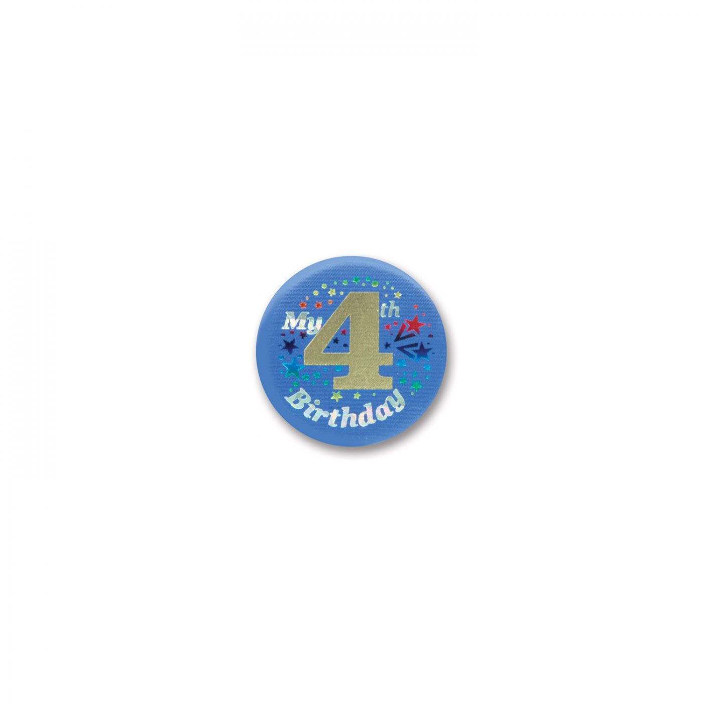 My 4th Birthday Satin Button (6) image