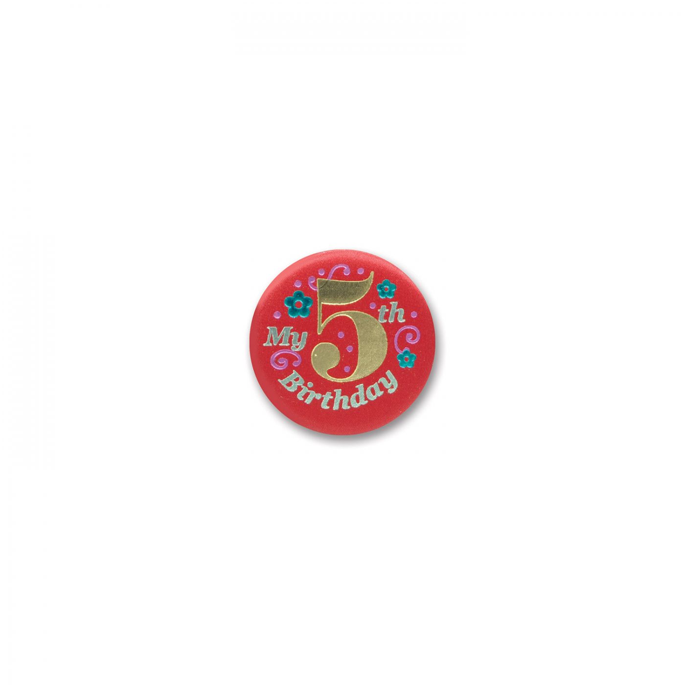 My 5th Birthday Satin Button (6) image