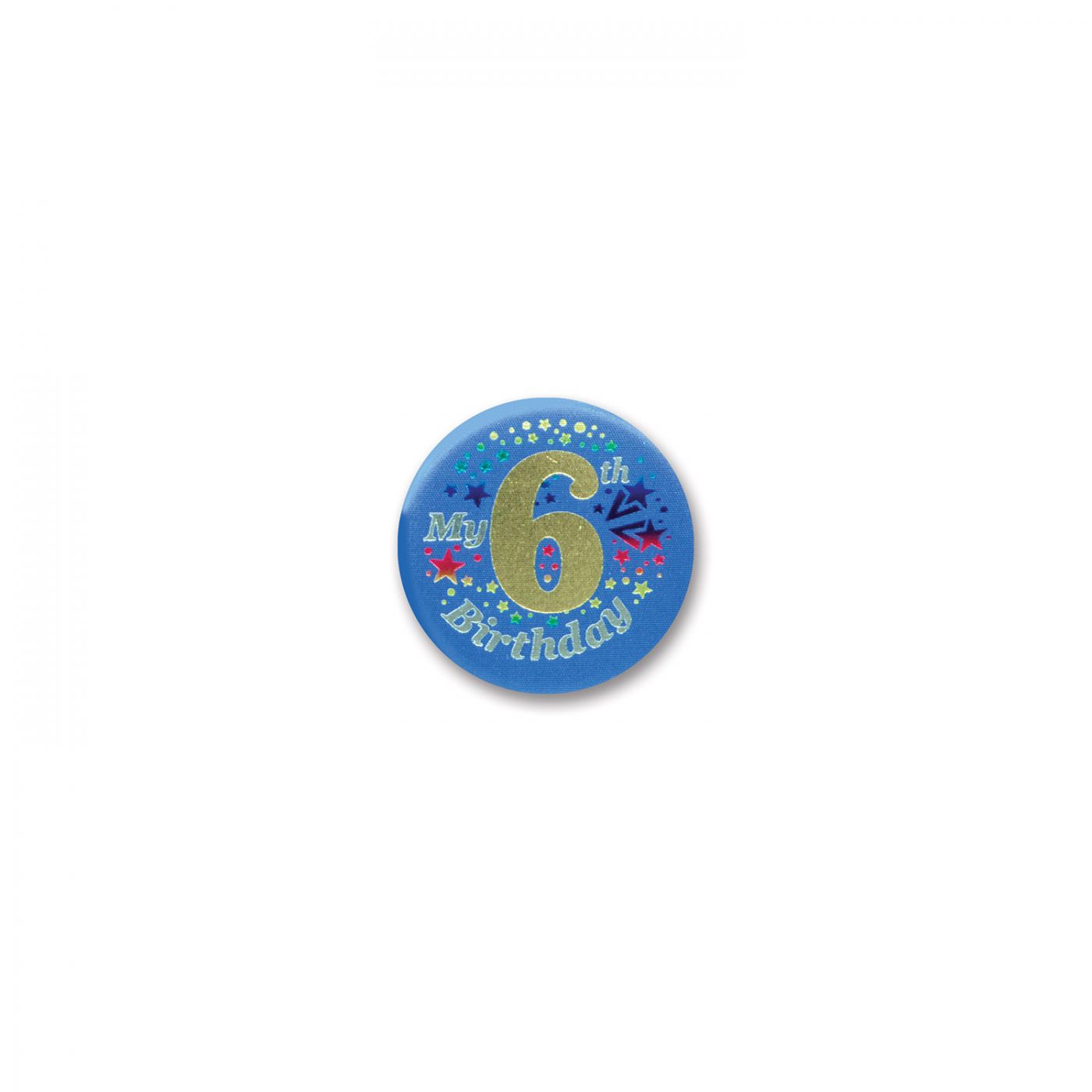 My 6th Birthday Satin Button (6) image