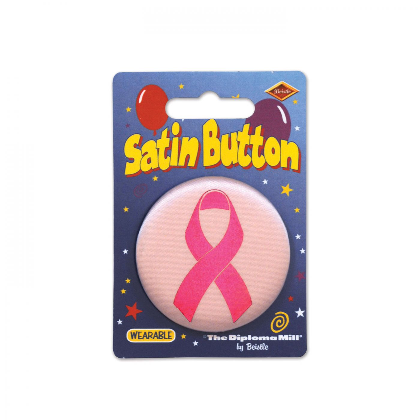 Pink Ribbon Satin Button (6) image