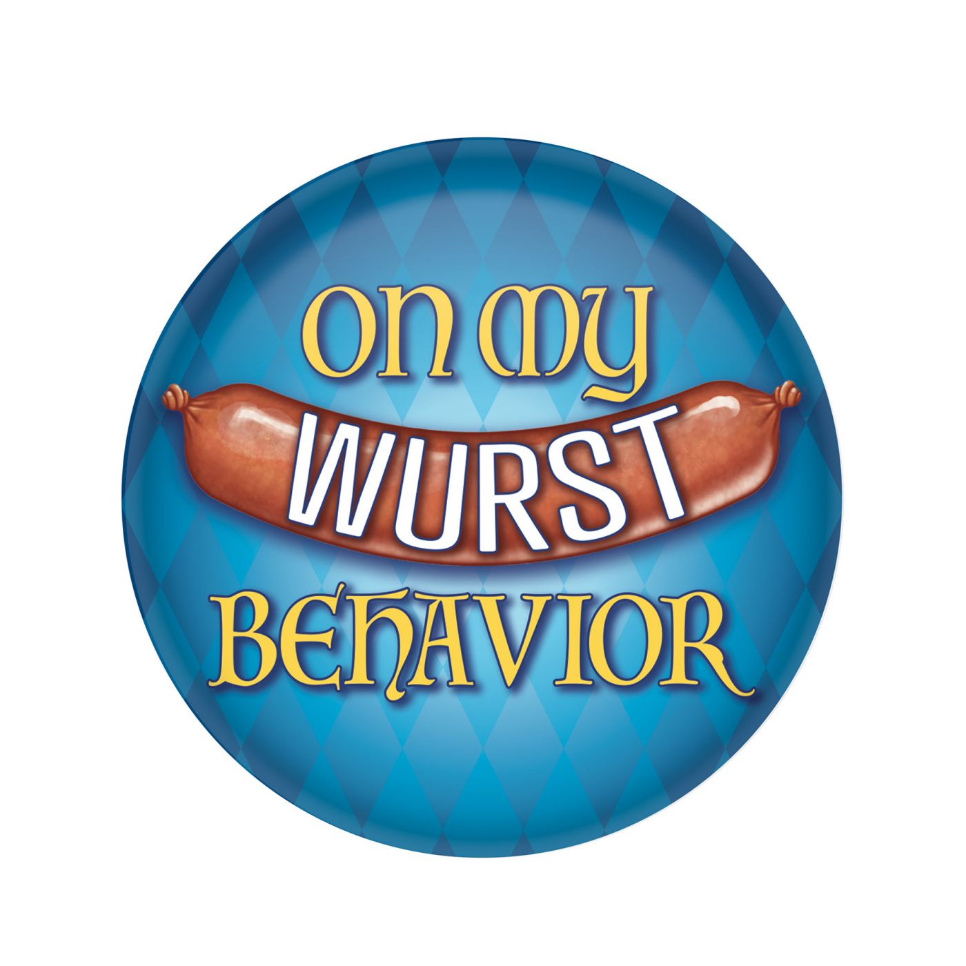 On My Wurst Behavior Button (6) image