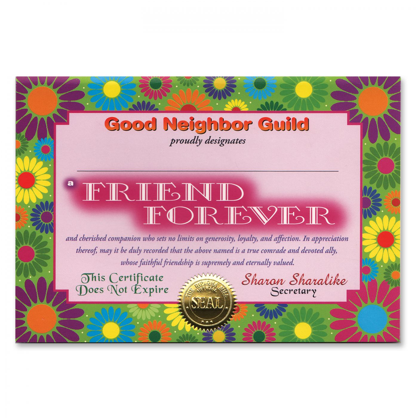 Friend Forever Certificate (6) image