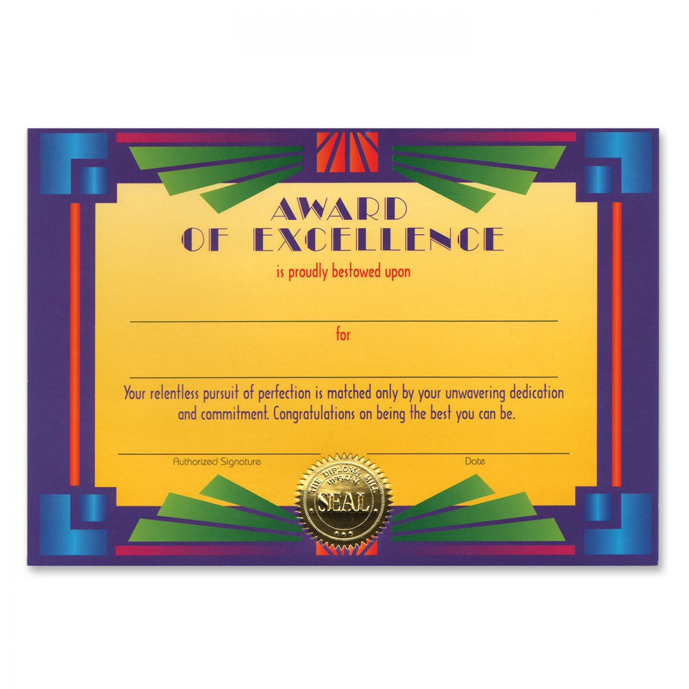 Award Of Excellence Certificate (6) image