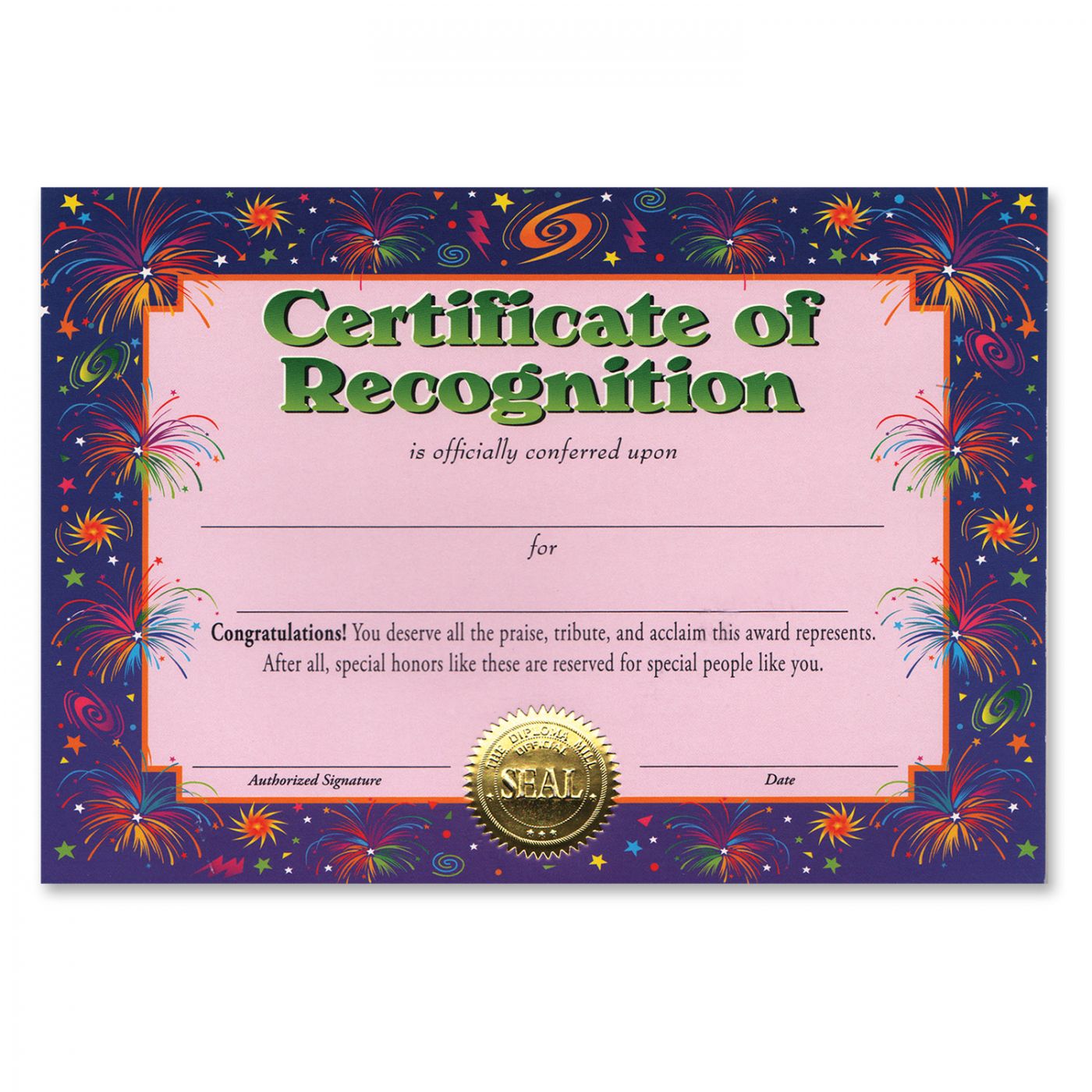 Certificate Of Recognition (6) image