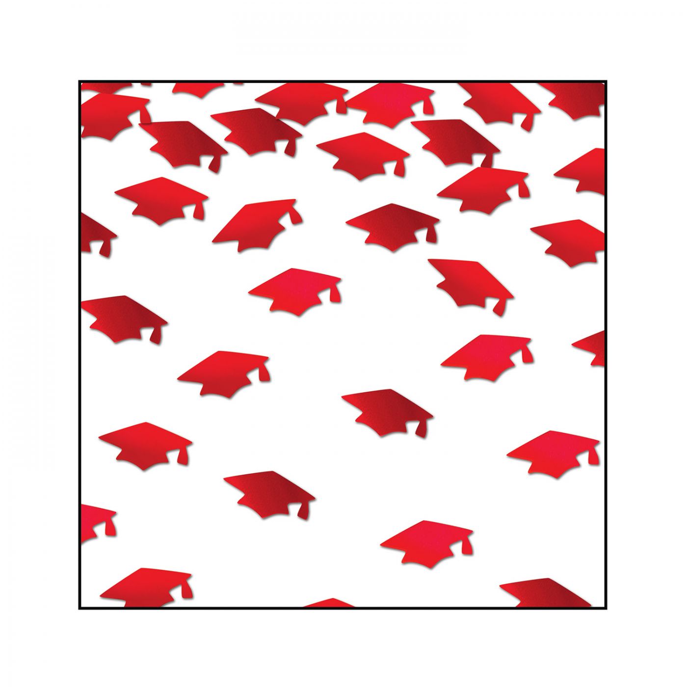 Red Grad Caps Confetti (6) image