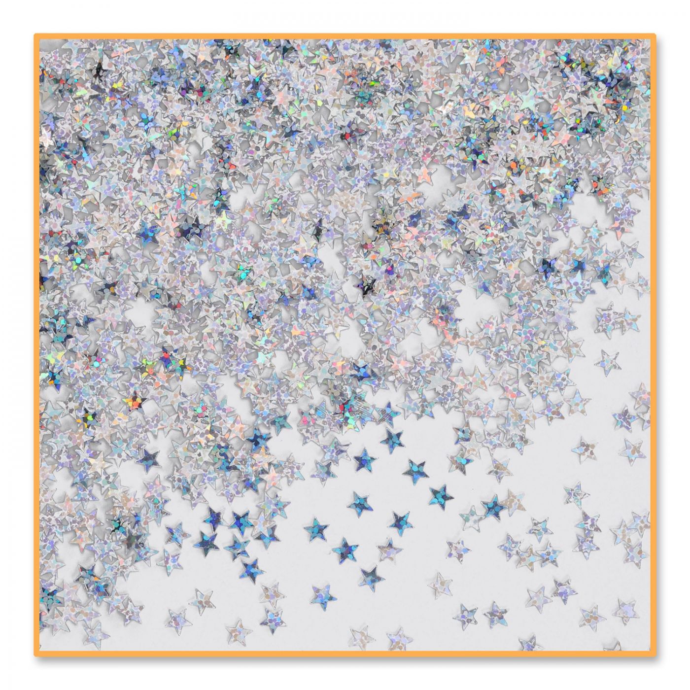 Silver Holographic Stars Confetti (6) image