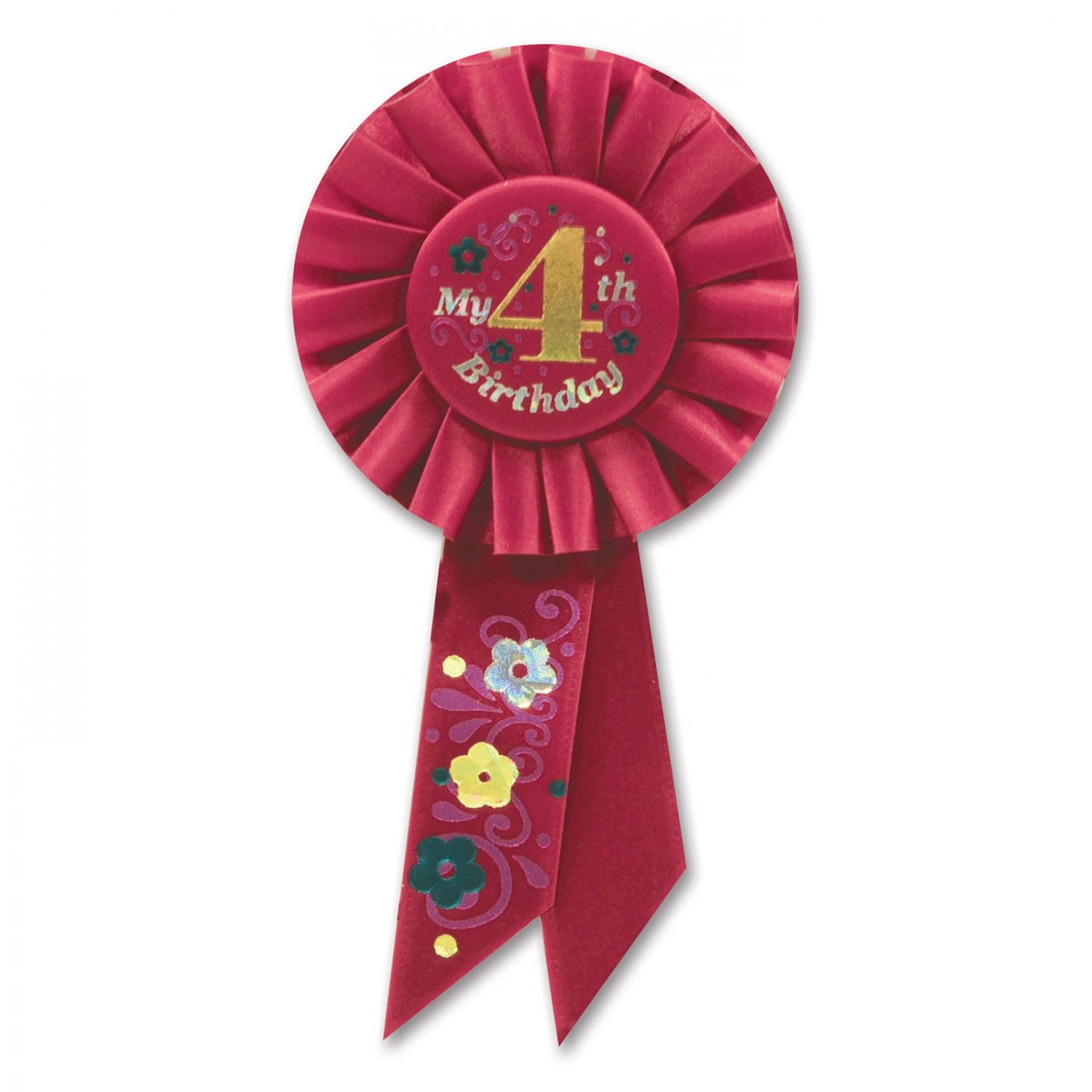 My 4th Birthday Rosette (6) image