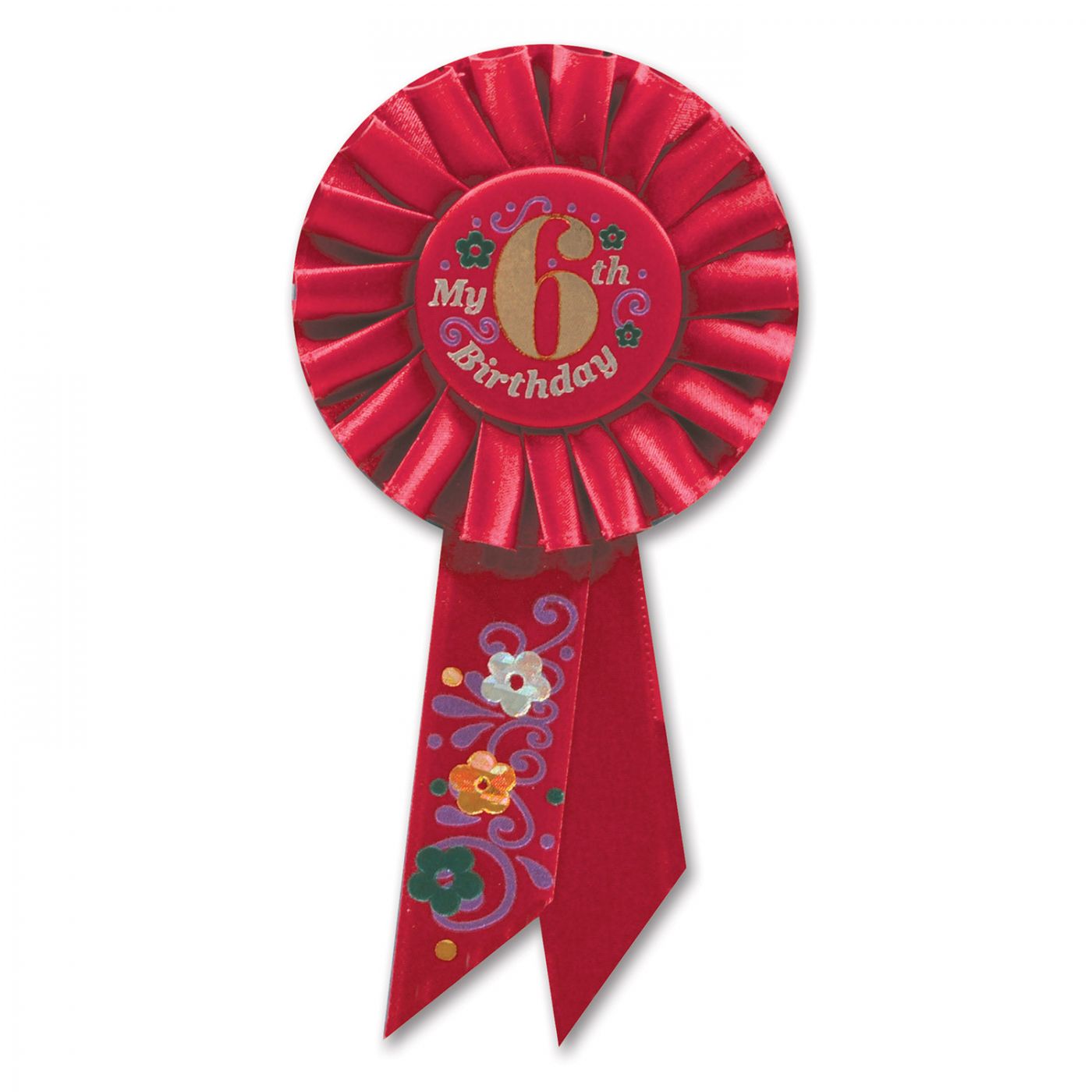 My 6th Birthday Rosette (6) image