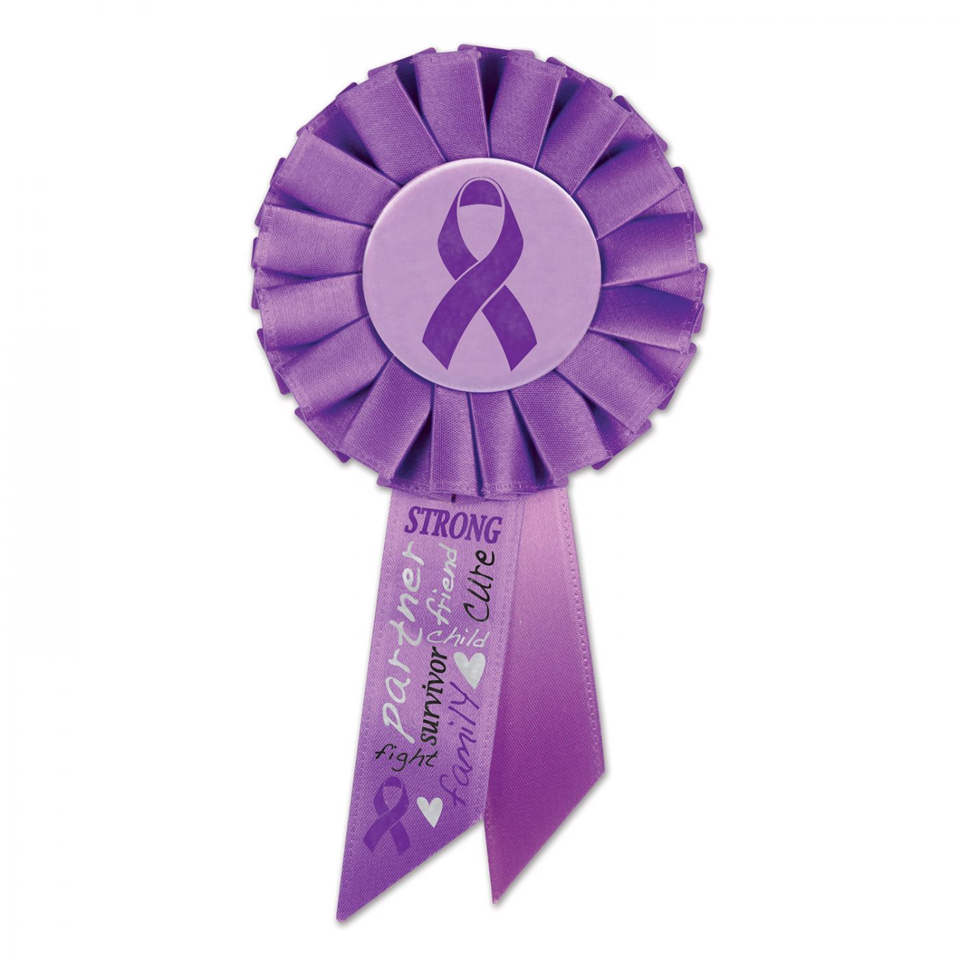 Purple Ribbon Rosette (6) image