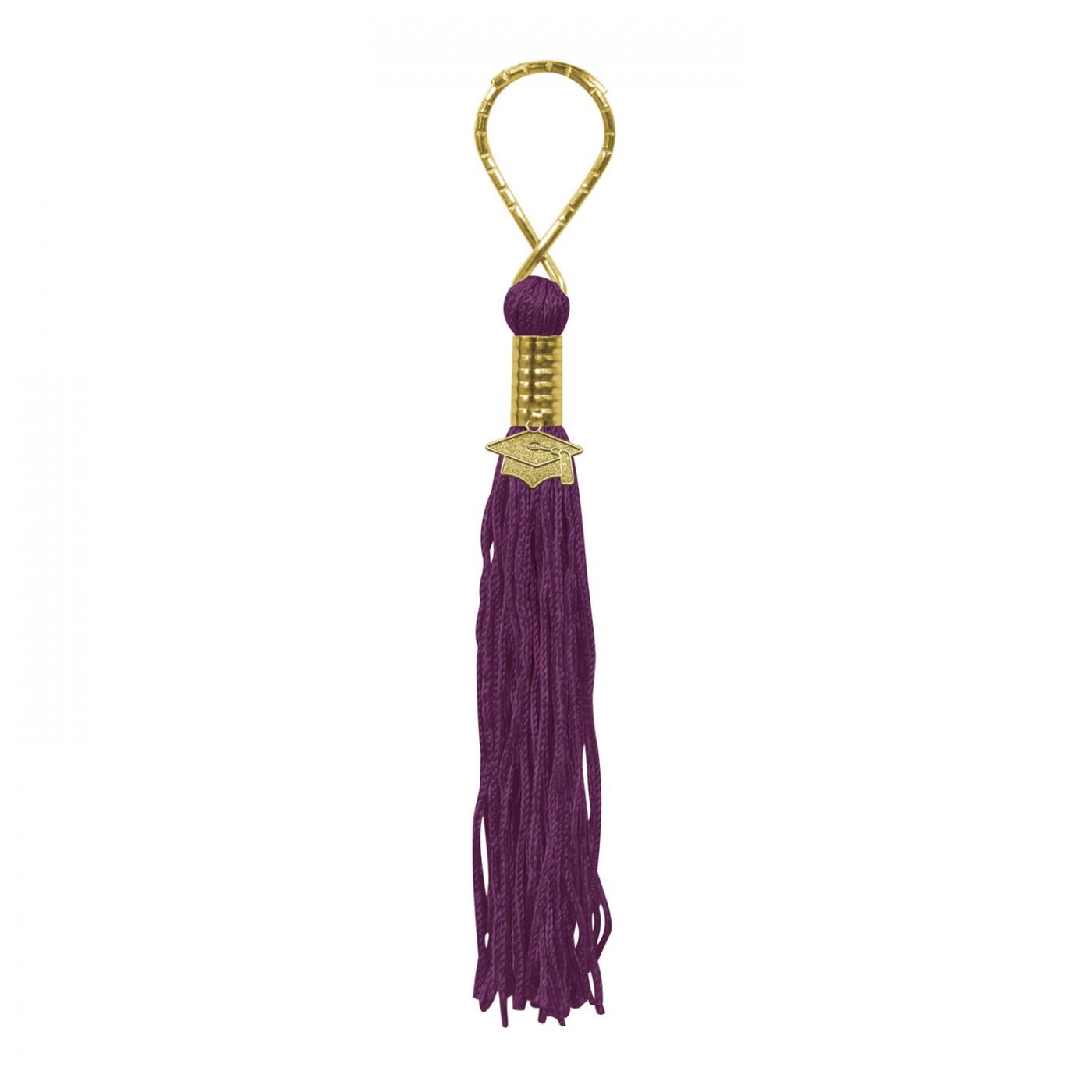 Maroon Tassel Keychain (6) image