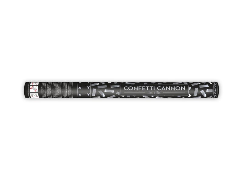 Confetti cannon, silver, 40cm (12) image
