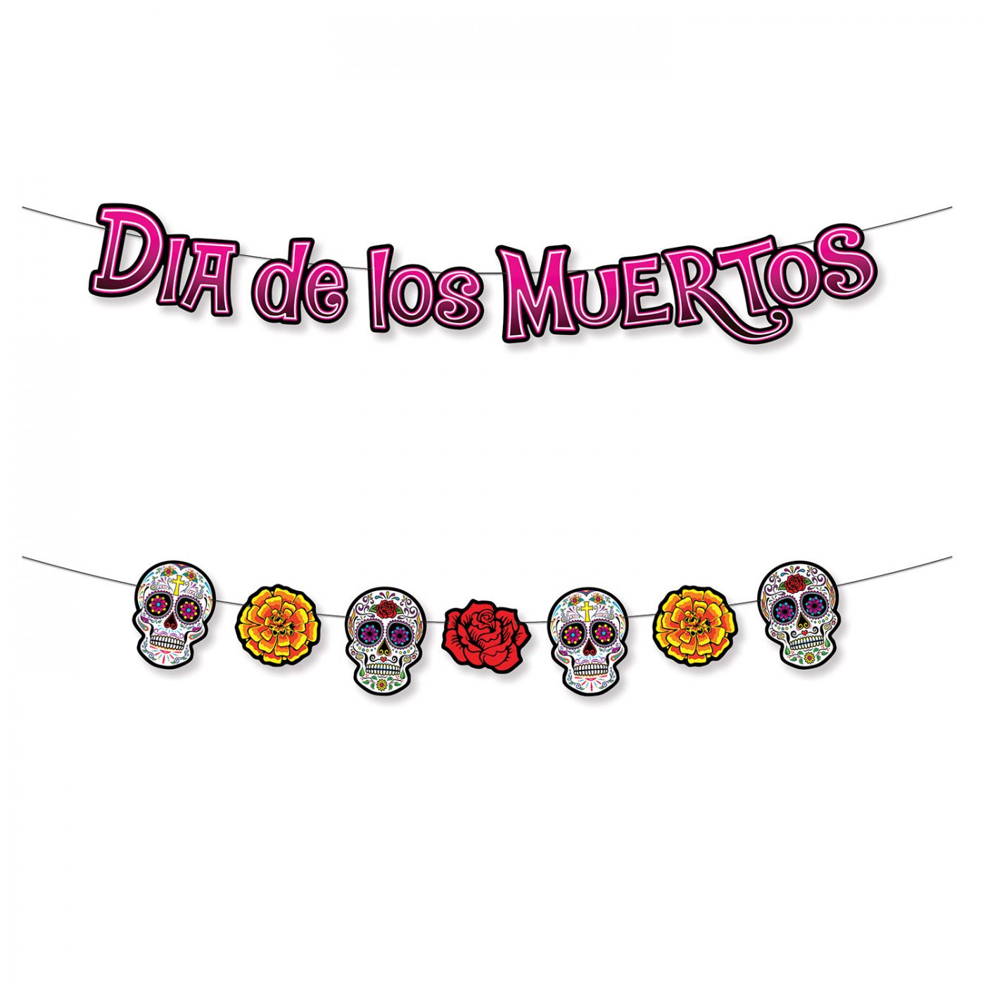 Dia De Los Muertos Streamer Set (12) image