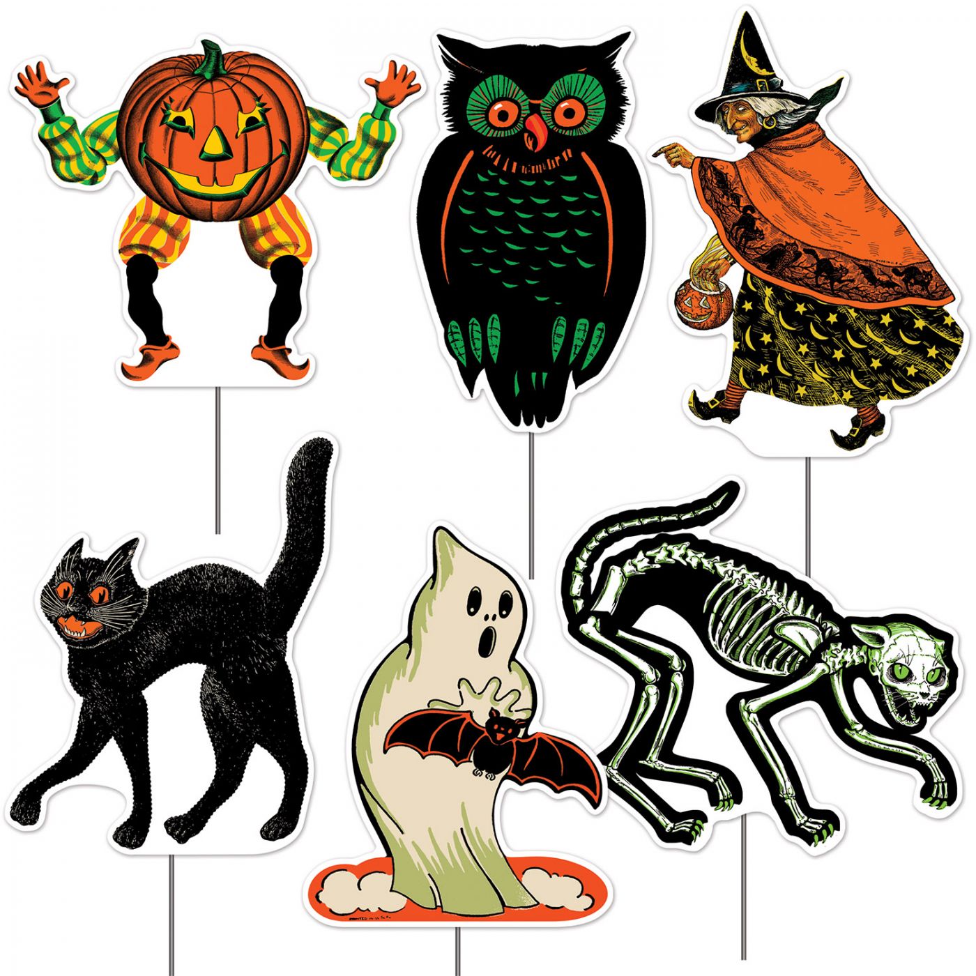 Plastic Vintage Halloween Yard Signs (6) image