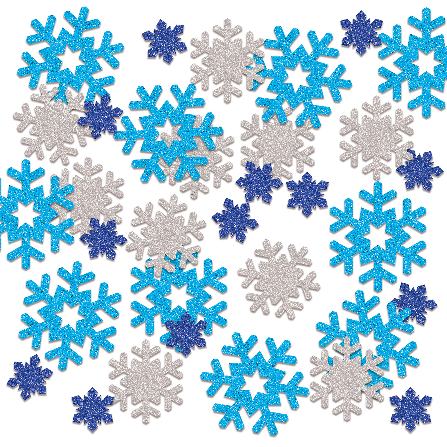 SNOWFLAKE DELUXE SPARKLE CONFETTI (12) image