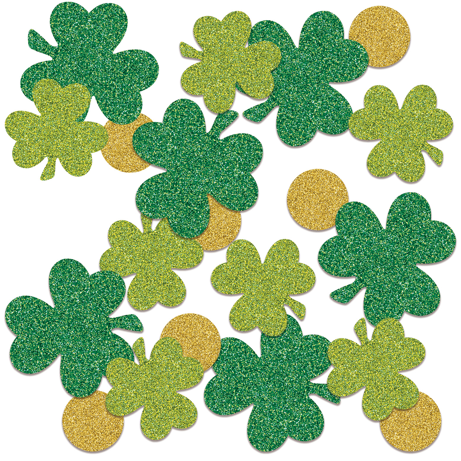 Shamrock & Coin Deluxe Sparkle Confetti (12) image