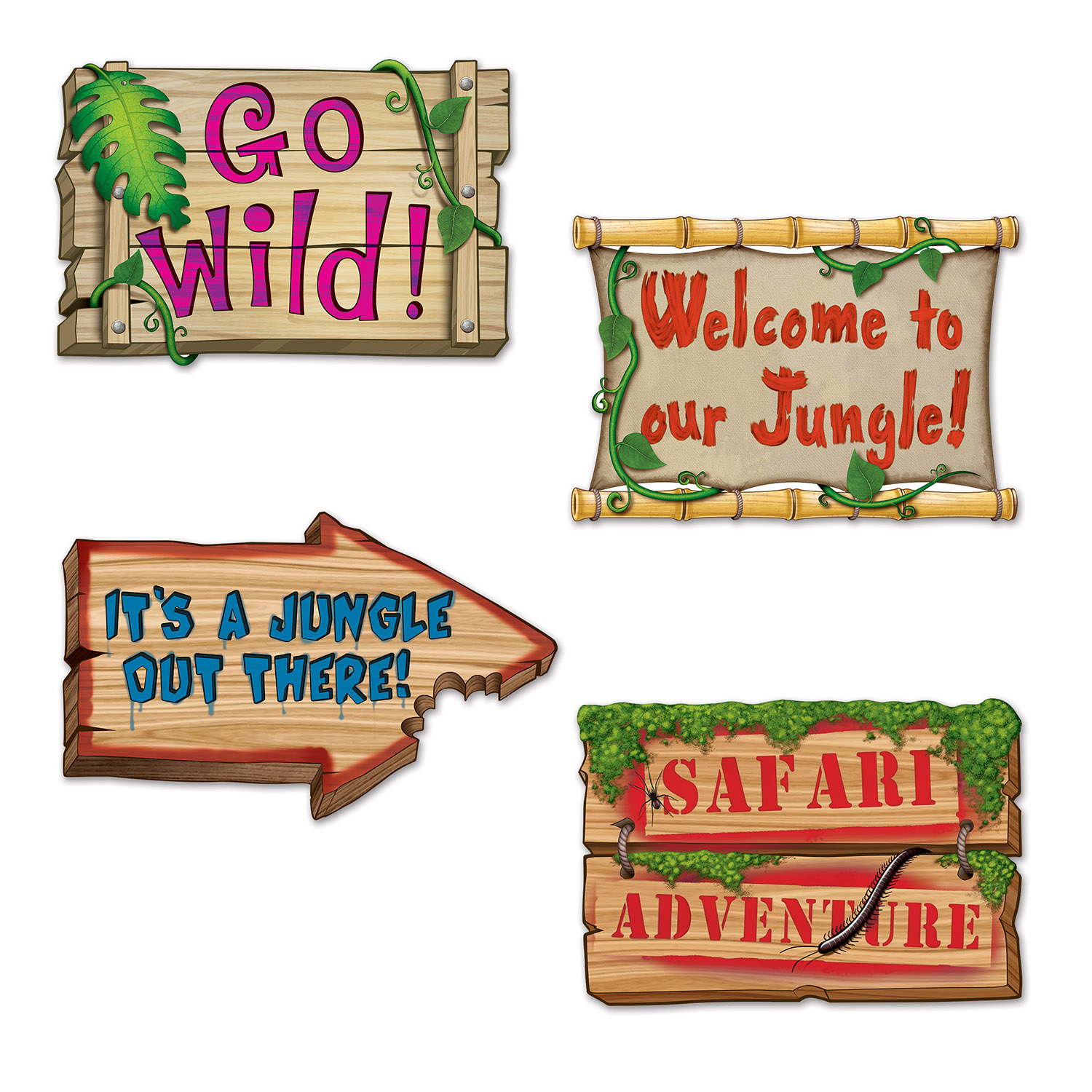 Jungle Sign Cutouts (12) image