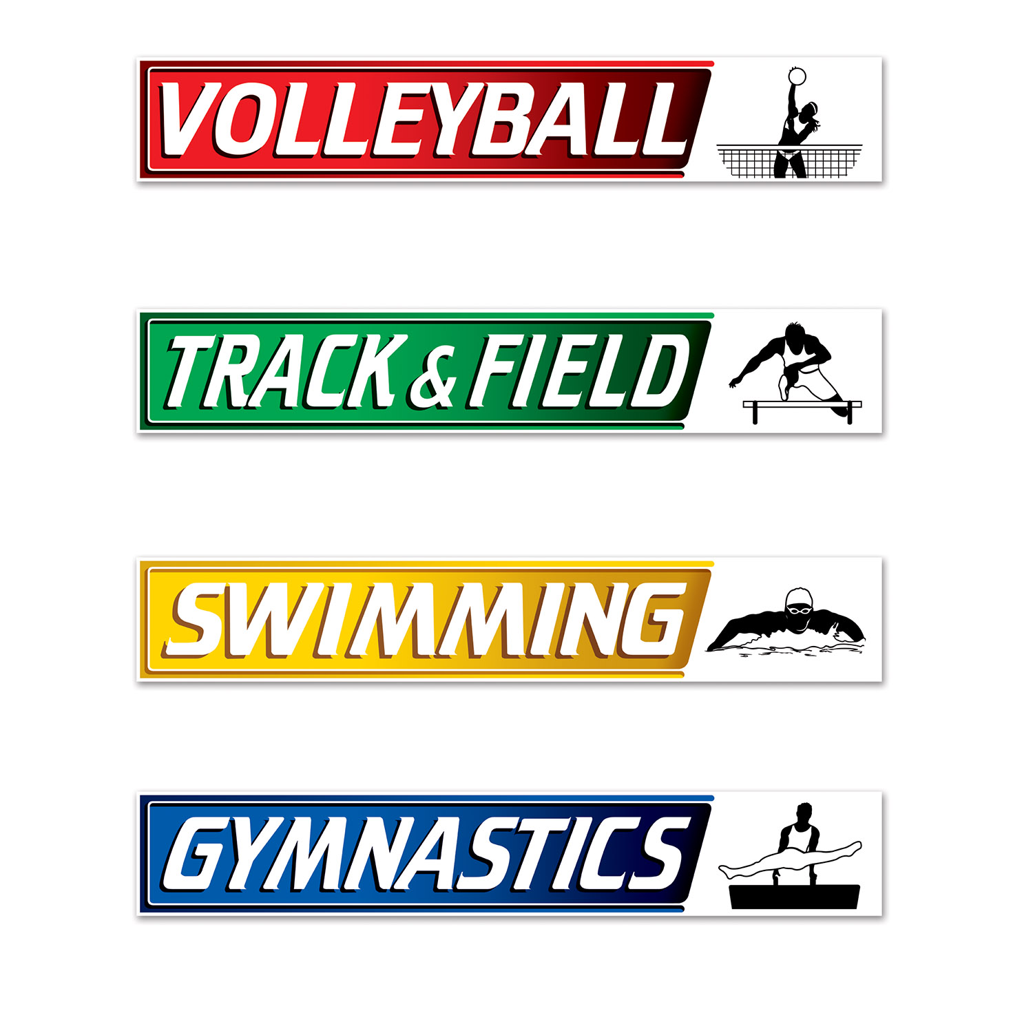 Summer Sports Street Sign Cutouts (12) image